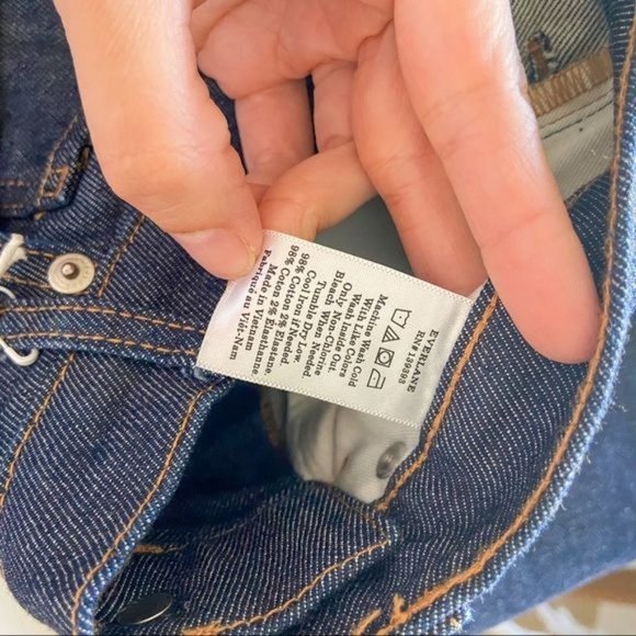 Everlane | The Mid Rise Skinny Jean Dark Indigo 27 - Picture 4 of 9